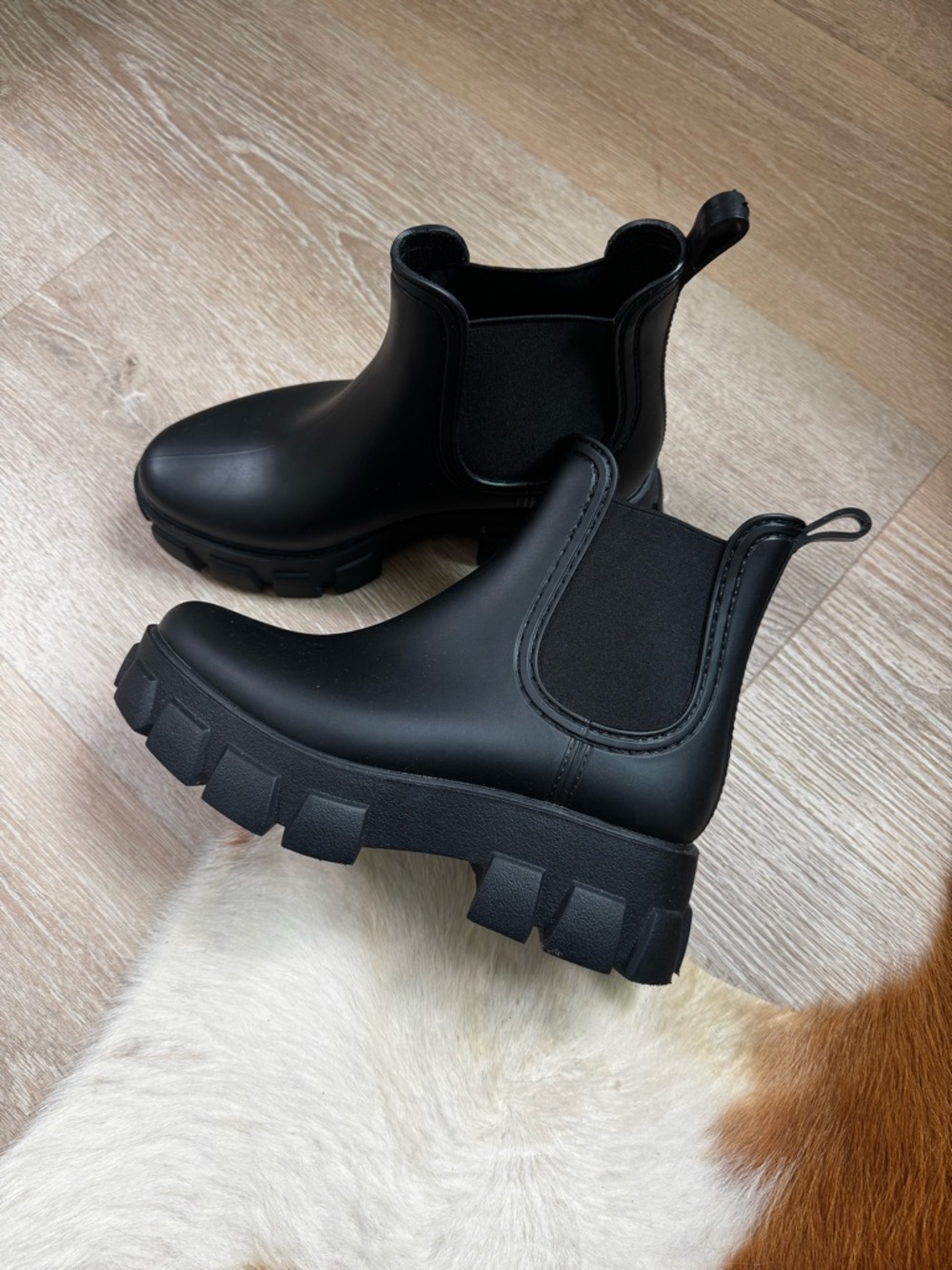 Jeffrey Campbell Chunky Black Chelsea Boots